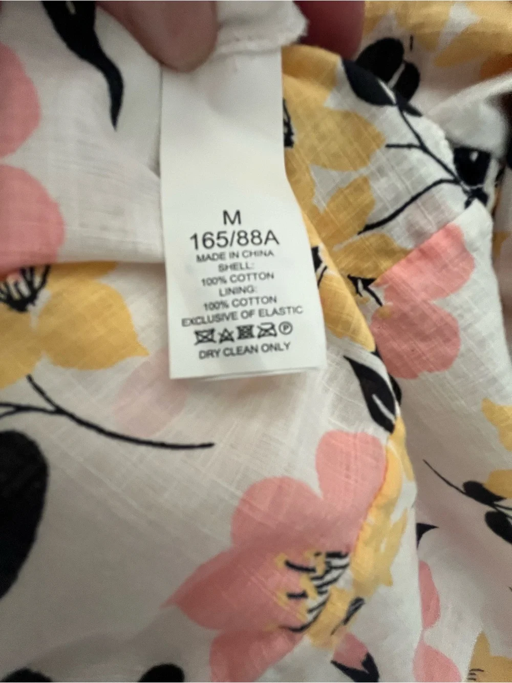 kate spade White Floral Smocked Midi Dress with Pink & Yellow Blooms